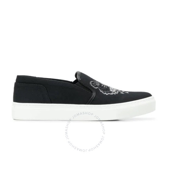 Kenzo Ladies Laceless Tiger Logo Sneaker F862SN100F94 99