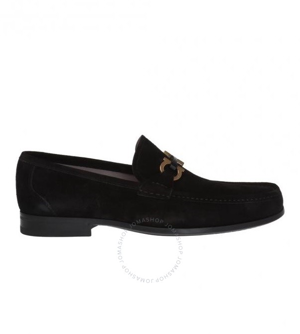Ferragamo Men's Black Grandioso Loafers 029457 706276