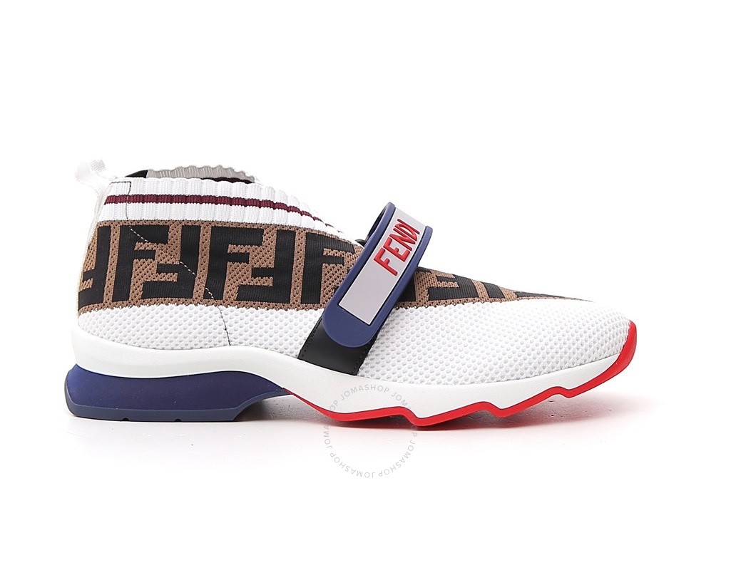 Fendi Ladies Rockoko Sneakers 8E6701-A5JF-F14ZT