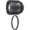 Nikon AF-S FX NIKKOR 85mm f/1.4G Lens with Auto Focus for Nikon DSLR Cameras with UV Protection Lens Filter - 77 mm