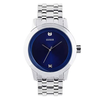Đồng hồ GUESS Factory Men's Blue and Silver-Tone Diamond Dress Watch, NS