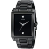 Đồng hồ GUESS Men's U12557G1 Classic Black IP Rectangular Diamond Accented Watch