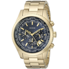 Đồng hồ GUESS Men's U0602G1 Dressy Gold-Tone Stainless Steel Multi-Function Watch with Chronograph Dial and Deployment Buckle