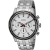 Đồng hồ GUESS Men's U0801G1 Sporty Silver-Tone Stainless Steel Watch with Chronograph Dial and Pilot Buckle