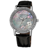 Akribos XXIV Akribos Diamond Grey Mother Of Pearl Dial Ladies Watch Ak580bk AK580BK