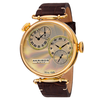 Akribos XXIV Dual Time Yellow Gold-tone Men's Watch AK796YG