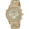 Akribos XXIV Yellow Gold Dial Multi-function Ladies Watch AK776YG