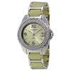 Akribos XXIV Akribos Beige Ceramic and Silver-tone Ladies Watch AK514BG