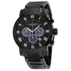 Akribos XXIV Akribos Black Dial Chronograph Black PVD Stainless Steel Men's Watch AK622BK