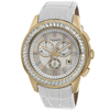 Akribos XXIV Akribos White Mother of Pearl Dial Leather Ladies Watch AK621YGW