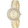 Akribos XXIV Empire Ladies Gold-Tone Bangle Watch AK804YG