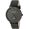 Akribos XXIV Grey Dial Black Leather Men's Watch AK935BK
