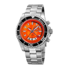 Akribos XXIV Orange Dial GMT Stainelss Steel Men's Watch AK955SSOR