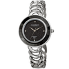 Akribos XXIV Diamond Black Dial Ladies Watch AK1088SSB