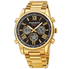 Akribos XXIV Quartz Black Dial Men's Smart Watch AK1095YGBK