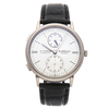 A. Lange & Sohne A. Lange and Sohne Saxonia Dual Time Silver Dial 18K White Gold Men's Watch 386.026