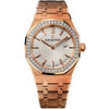 Audemars Piguet Royal Oak Silver Dial 18kt Rose Gold Ladies Watch 67651ORZZ1261OR01 67651OR.ZZ.1261OR.01