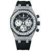 Audemars Piguet Royal Oak Offshore Chronograph Black Dial Diamond Ladies Watch 26092CKZZD002CA01 26092CK.ZZ.D002CA.01