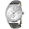 Bell and Ross Vintage Officer Silver Dial Grey Alligator Strap Automatic Men's Watch BR123-OFFICER-SIL BRG123-WH-ST/SCR