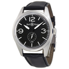 Bell and Ross Vintage Black Dial Black Leather Men's Watch BRV123-BL-ST-SCA