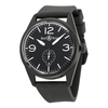 Bell and Ross Aviation Original Carbon Black Dial Black Rubber Men's Watch BLRBR123-BL-CB