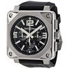 Bell and Ross Chronograph Automatic Black Carbon Fiber Black Rubber Men's Watch BR0194-TI-PRO-FIB