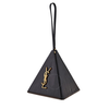 Saint Laurent Ladies Leather Pyramid Black Sl Pyramid Bag Leather 533469COP0W1000
