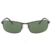 Ray Ban RB3498 Green Classic Sunglasses RB3498 002/71 61-17 RB3498 002/71 61-17