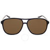 Gucci Black Aviator Sunglasses GG0016S 001 58