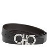 Salvatore Ferragamo Ferragamo Gancini Belt Reversible and Adjustable Black 679939 694743 679939-694743
