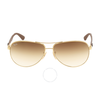 Ray Ban Aviator Light Brown Gradient Sunglasses RB8313 001/51 61-13 RB8313 001/51 61-13