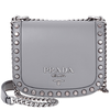 Prada Pionniere Medium Leather Crossbody - Grey 1BD039 UBC2AIX/D F0K44