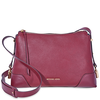 Michael Kors Crosby Medium Pebbled Leather Messenger Bag- Oxblood 30H8GCBM2L-610
