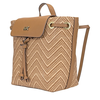 Michael Kors Junie Medium Woven Leather Backpack - Acorn/Butternut 30H8BX5B2U-211