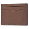 Coach Men's Card Case Leather Dark Brown Co Scf Card Cs 75173 CWH