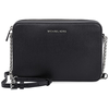 Michael Kors Jet Set Travel Large Saffiano Leather Crossbody- Black 32S4STVC3L-001