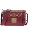 Michael Kors Sloan Studded Leather Shoulder Bag - Oxblood 30F8GS9L3U-610