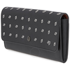 Coach Men's Travel Organizer Wallet Leather Black/White Multi Wllt Prnt Blk 29192 L77