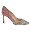 Jimmy Choo Ladies Romy 85 Iced Glitter 181 ROMY 85 VOG PLATINUM/