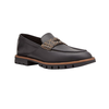 Fendi Men's Italian Luxury Shoes FF Logo Slip-on Black and Brown Loafers 7D1171-A3XE-F13T8