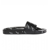 Balenciaga Ladies Black, White Slipper Alllogo 500576 WAL00