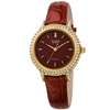 Burgi Quartz Diamond Brown Dial Ladies Watch BUR249BR