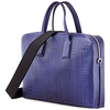 Loewe Men's Goya Thin Briefcase in Blue/Navy 337.62.P57.5110