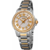 Burgi Mother Of Pearl Dial Ladies Two Tone Watch BUR168TTG