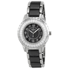 Burgi Ceramic Bracelet Baguette Quartz Ladies Watch BUR066BK