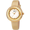 Burgi Quartz White Dial Ladies Watch BUR265YG