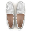 Tod's Womens Ballerina Flats in Silver XXW0FW0P220SV0B200