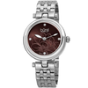 Burgi Diamond Brown Dial Ladies Watch BUR223SSBR