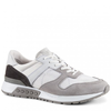 Tod's Men's  Nubuck Sneakers in White/Fog/Dark Ash XXM15A0T010G5A43FR