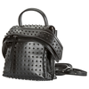 Tod's Ladies Shoulder Bag Wave Black Amr Zaino Mini Gom Ao XBWAMSGA101XMAB999